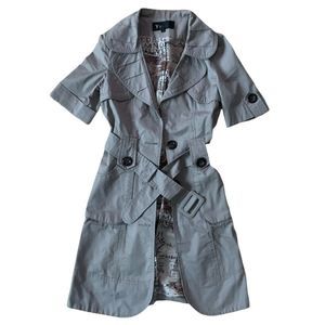 Short Sleeve Trench Coat Size Small